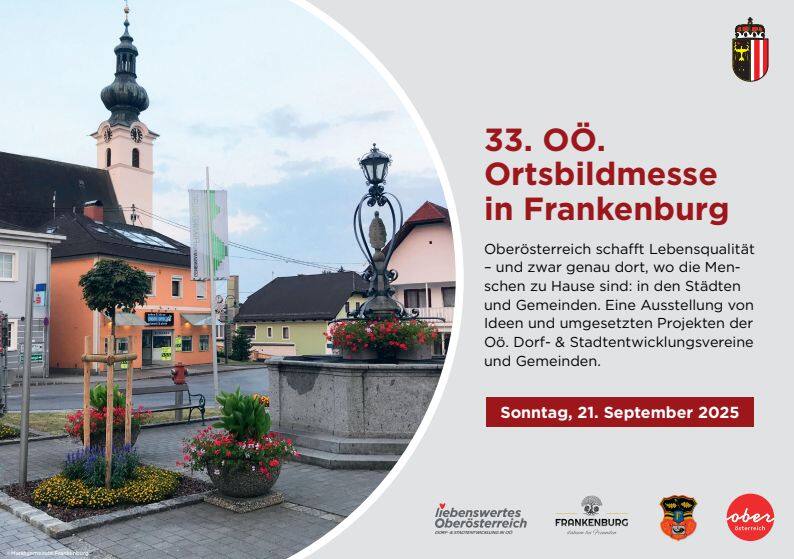 Terminaviso Ortsbildmesse Frankenburg a.H. (Quelle: Land OÖ)