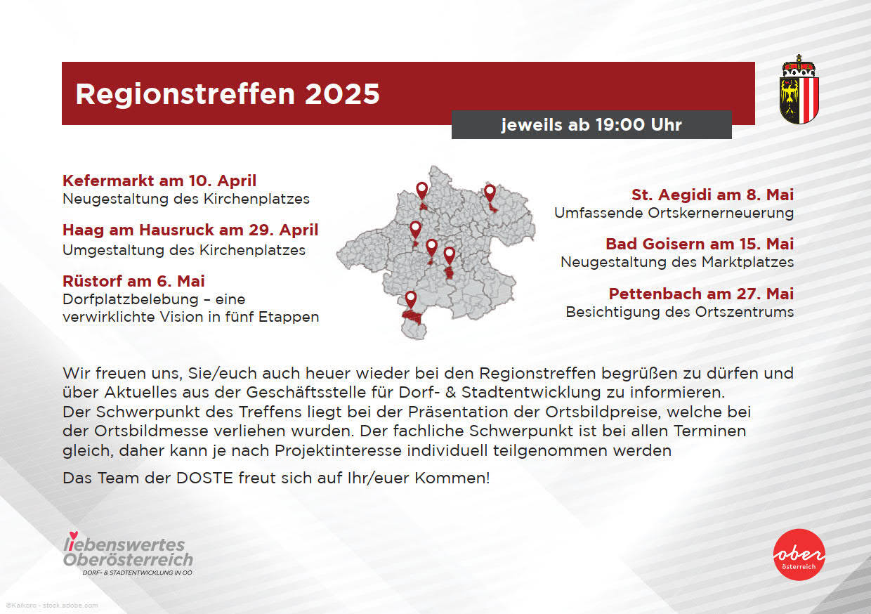 Regionstreffen Dorfentwicklung Stadtentwicklung (Quelle: Land OÖ.)